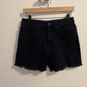 Madewell Black High-Rise Cutoff Denim Shorts - size 27